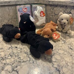 Ty collection of 6 bears